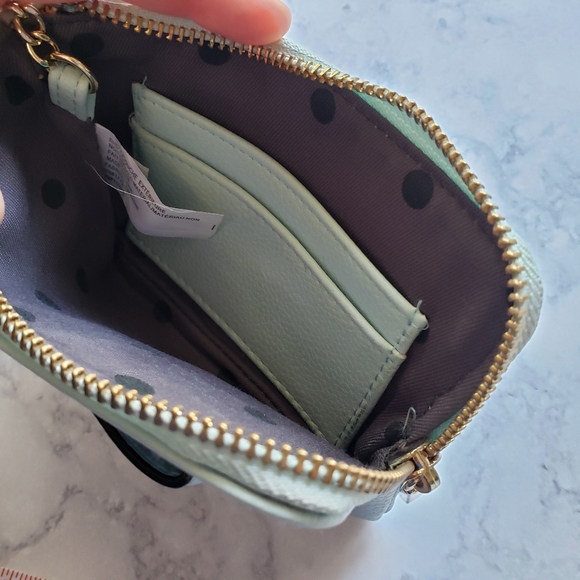 Coin Purse Wallet Light Blue Bow 6"x4" - Picture 3 of 7